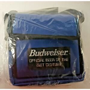 VINTAGE ANHEUSER BUSCH Budweiser 21st Century Bag Holds CD's New in Package RARE